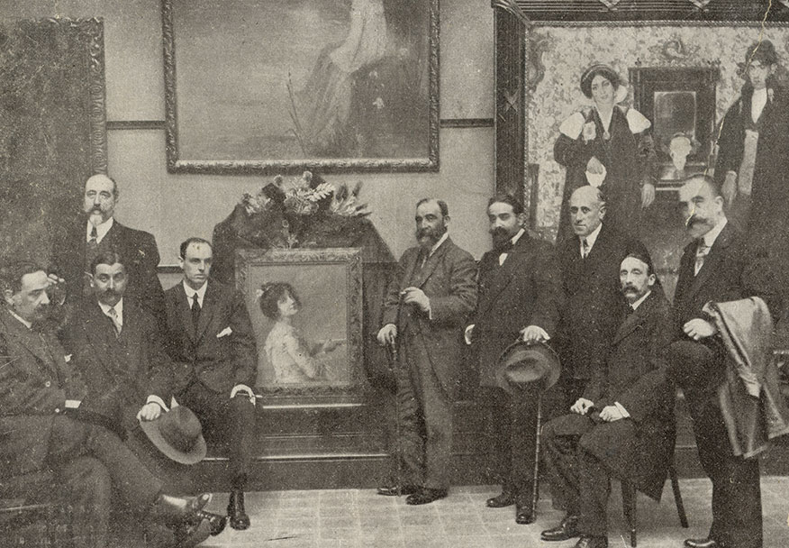 Homenaje de la Societat Artística i Literària de Catalunya a Joan Brull, 1912
